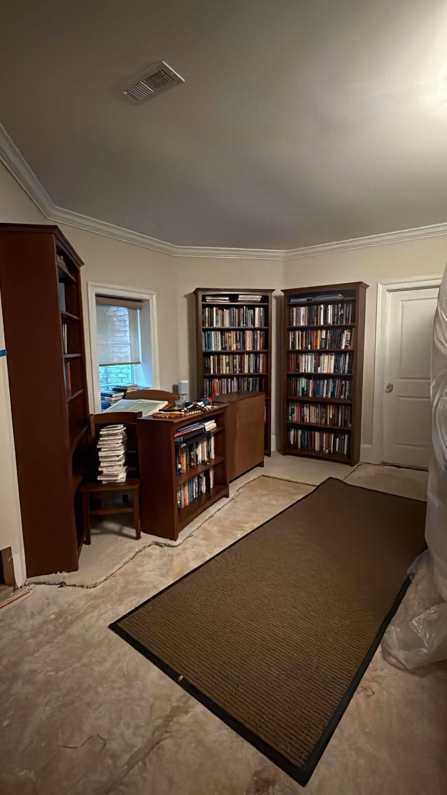 After restoration: hardwood floor water damage drying on a documented McLean, VA restoration project by Restoration Doctor.